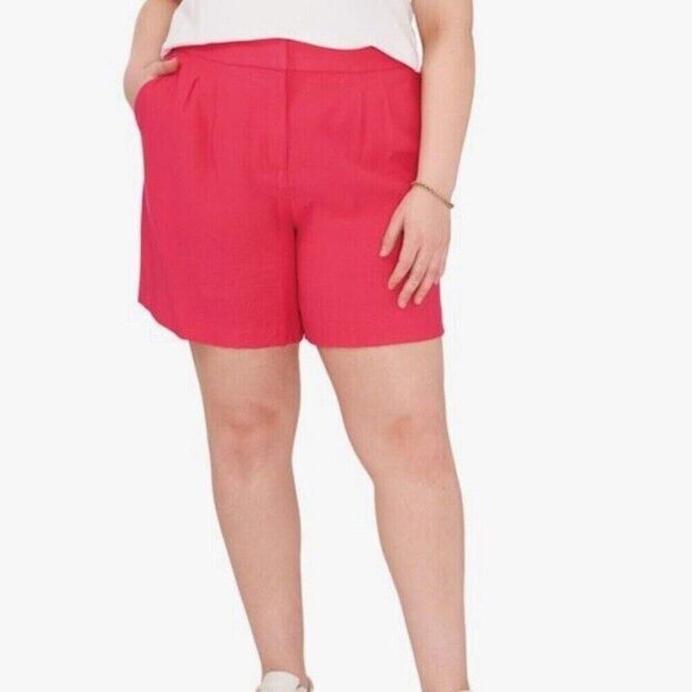 Vince Camuto Hot Pink Linen Blend Short NWT Size 22W